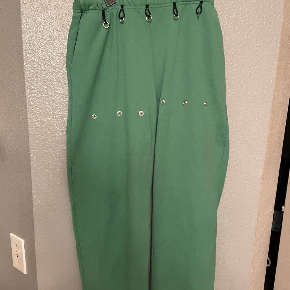 #Foo Foo Green And Black Sweatpants